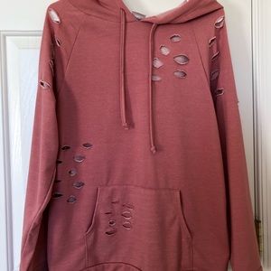 Hoodie with holes